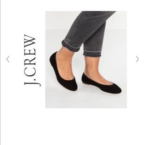 J. Crew Cece suede ballet flats